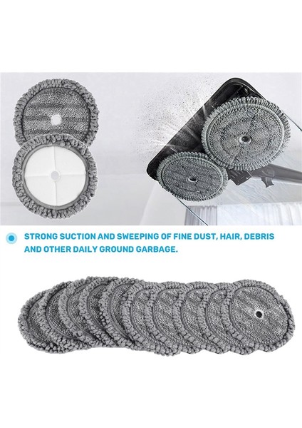 10 Adet Elektrikli Süpürge Robot Paspas Makinesi Temizleme Bezi Yedek Paspas Pedleri A9 Buharlı Paspas Bezi Için Paçavralar (Yurt Dışından) fiyatları