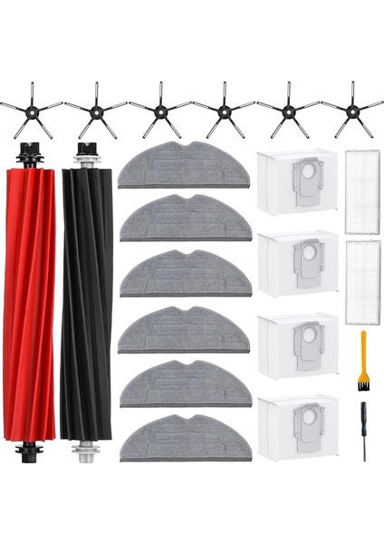 S8 Pro Ultra Robot Süpürge Ana Yan Fırça Hepa Filtre Paspas Bezi Toz Torbası Yedek Parçaları (Yurt Dışından) fiyatları