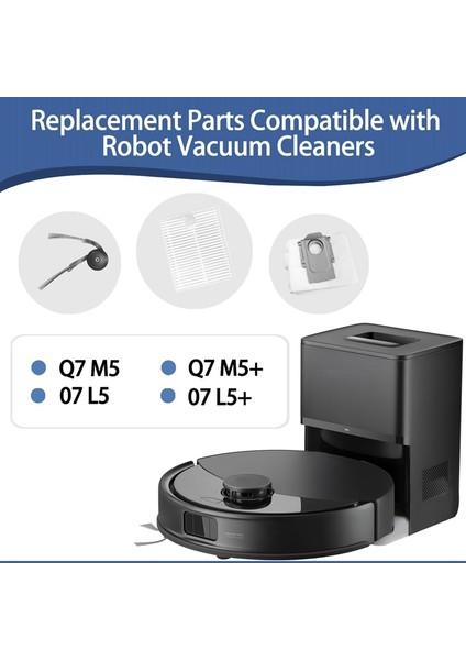M5 Robot Süpürge Parçaları Için Yedek Aksesuar Seti Ana Yan Fırça Hepa Filtreleri Paspas Pedleri (Yurt Dışından) fırsatları
