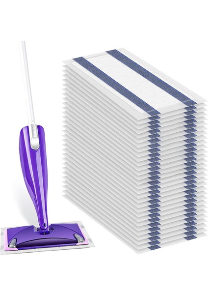 Islak Jet Mop Için 36'lı Tek Kullanımlık Paspas Pedi Yedekleri - Her Türlü Zemin Için Islak Jet Pedleri - Süper Emici (Yurt Dışından)