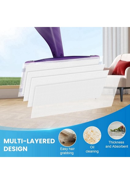 Islak Jet Mop Için 36'lı Tek Kullanımlık Paspas Pedi Yedekleri - Her Türlü Zemin Için Islak Jet Pedleri - Süper Emici (Yurt Dışından) indirimleri