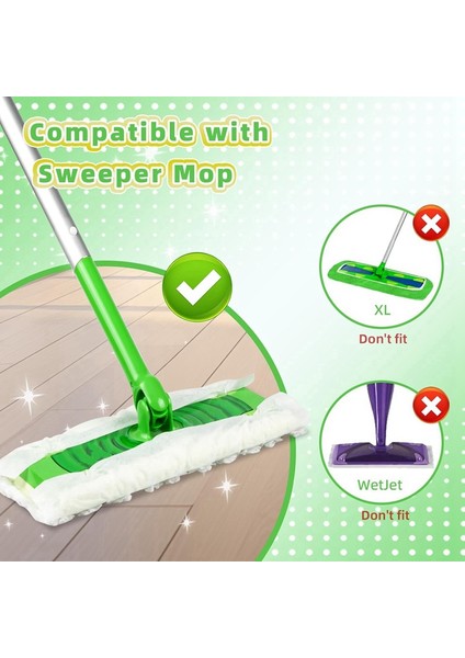 Süpürge Için 30 Adet Görev Kuru Süpürme Bezi 2'si 1 Arada Paspaslar, Süpürge Için Tek Kullanımlık Evcil Hayvan Tüyü Kuru Paspas Pedleri Yedekleri (Yurt Dışından) modelleri