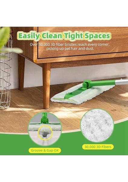 Süpürge Için 30 Adet Görev Kuru Süpürme Bezi 2'si 1 Arada Paspaslar, Süpürge Için Tek Kullanımlık Evcil Hayvan Tüyü Kuru Paspas Pedleri Yedekleri (Yurt Dışından) fırsatları