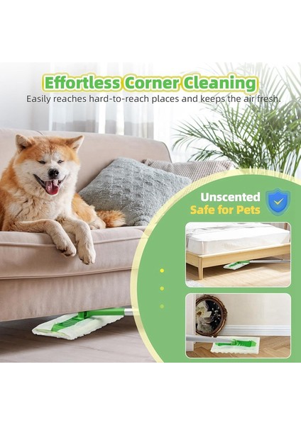 Süpürge Için 30 Adet Görev Kuru Süpürme Bezi 2'si 1 Arada Paspaslar, Süpürge Için Tek Kullanımlık Evcil Hayvan Tüyü Kuru Paspas Pedleri Yedekleri (Yurt Dışından) indirimleri