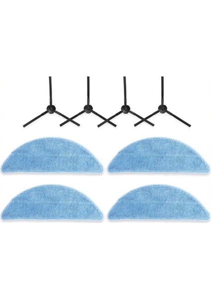 G9 / G9 Pro / V9 / V9 Pro / A12 Pro Elektrikli Süpürge Yedek Parçaları Için 8 Adet Elektrikli Süpürge Yan Fırçalı Elektrikli Paspas Bezi (Yurt Dışından)