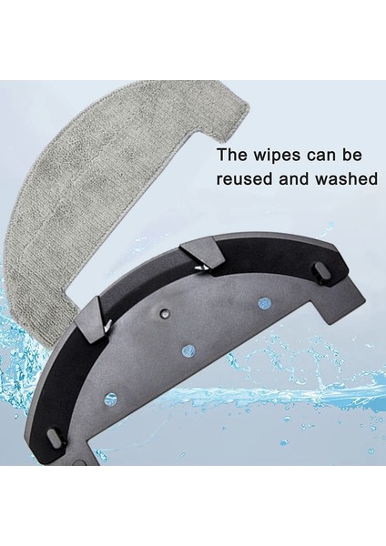 Q8 / Q8 Max / D10/T10 Lite Robot Süpürge Parçaları Için Paspas Tutucu ve Paspas Bezi (Yurt Dışından) modelleri