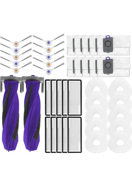 Freo Z Ultra / YJCC017 Robot Süpürge Ana Yan Fırça Hepa Filtre Paspas Pedi Bez Toz Torbası Aksesuarları (Yurt Dışından)