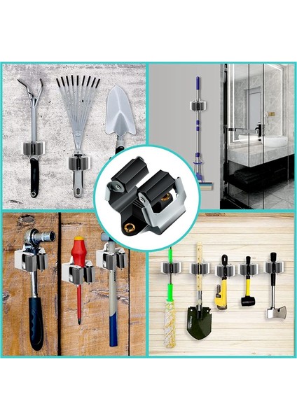 10 Adet Paspas Süpürge Tutucu Duvara Monte Bahçe Depolama Klipsleri Vidalı Saplı Askılı Aletler Ev Mutfak Banyo Için (Yurt Dışından) modelleri