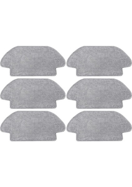 Mi Robot Süpürge Mop 2s / S12 / Mop P/mop Pro Mikrofiber Mop Pedi Yıkanabilir Mop Bezi Aksesuarı Için 6'lı Mendil Paketi (Yurt Dışından)