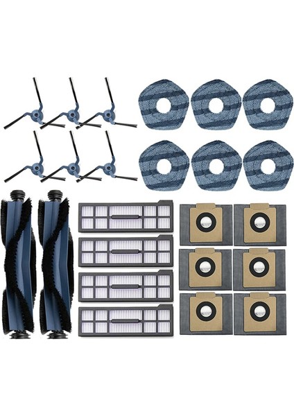 X10 Pro Omni Robot Süpürge Ana Yan Fırça Hepa Filtre Paspas Bezi Toz Torbası Yedek Parçaları (Yurt Dışından) fiyatları