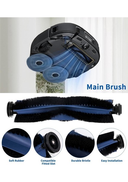 X10 Pro Omni Parçaları Aksesuarları Ana Yan Fırça Hepa Filtre Paspas Bezi Toz Torbası Değişimi (Yurt Dışından) indirimleri