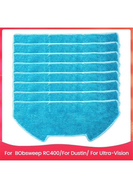 Bobsweep RC400/DUSTIN/ULTRA-VISION Robot Süpürge Için Yedek Paspas Pedleri, Mikrofiber Paspas Bezi Ped Aksesuarları (Yurt Dışından)