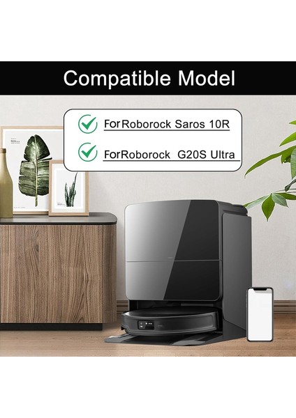 Saros 10R / G20S Ultra Elektrikli Süpürgeler Için Ana Yan Fırça Hepa Filtreleri Paspas Pedleri Toz Torbaları Aksesuar Seti (Yurt Dışından) modelleri