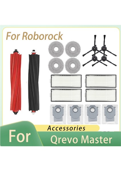 Qrevo MASTER/V20/P10S Pro Elektrikli Süpürge Aksesuarları Için 18 Adet Ana Yan Fırça Hepa Filtre Paspas Pedleri Toz Torbası (Yurt Dışından) fiyatları