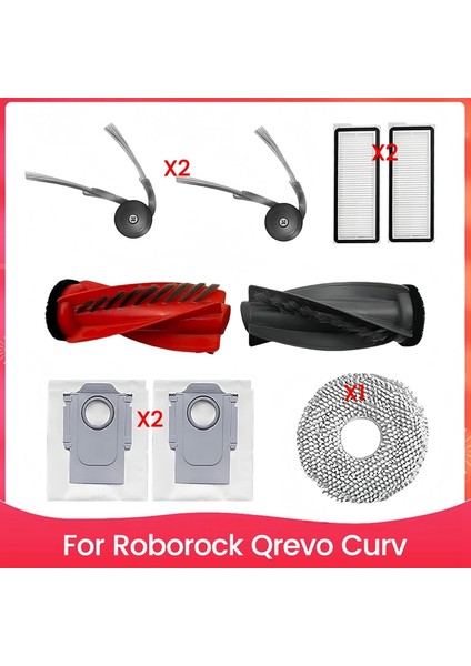 Qrevo Curv Robot Süpürge Aksesuar Seti Ana Yan Fırça Hepa Filtreler Paspas Pedleri Toz Torbaları (Yurt Dışından) fiyatları