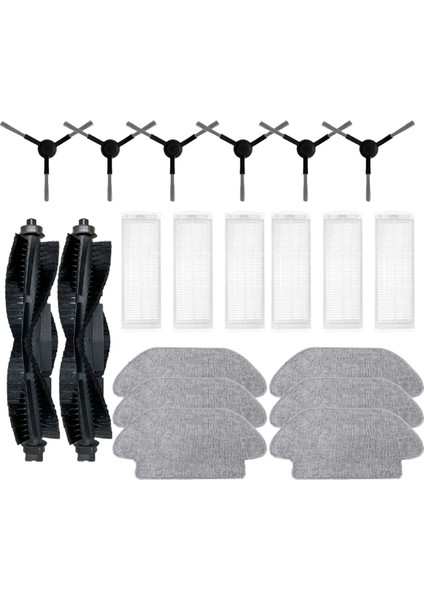 A11 Robot Süpürge Yedek Parça Aksesuarları Ana Yan Fırça Hepa Filtre Paspas Bezi Fırça Kapağı, B (Yurt Dışından)