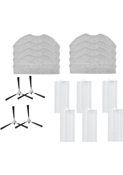 Ropvacnıc S1 / A1, Tipdiy G90, Betboyles V75S, Vıpsun Z1 Elektrikli Süpürge Parçaları Için 18 Adet Yan Fırça Hepa Filtre Paspas Pedi (Yurt Dışından) modelleri