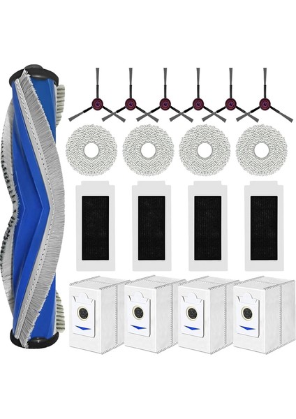 T30S/T30S Combo Robot Süpürge Ana Yan Fırça Hepa Filtre Paspas Bezi Toz Torbası Aksesuar Seti (Yurt Dışından) fiyatları