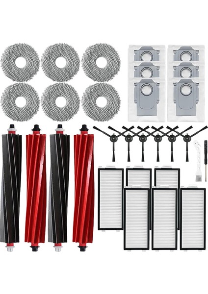 Qrevo MASTER/V20/P10S Pro Elektrikli Süpürge Robotu Ana Yan Fırça Filtresi Paspas Bezi Toz Torbası Yedek Parçaları (Yurt Dışından)