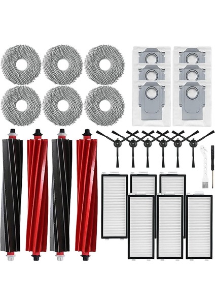 Qrevo MASTER/V20/P10S Pro Elektrikli Süpürge Robotu Ana Yan Fırça Filtresi Paspas Bezi Toz Torbası Yedek Parçaları (Yurt Dışından) fiyatları