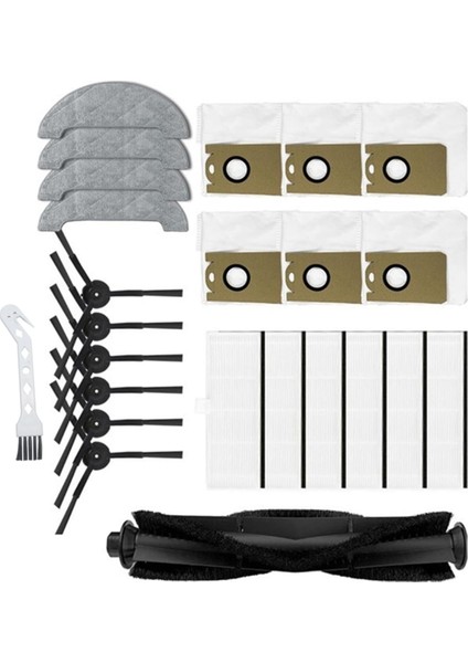 L11 L11 Pro Robot Süpürge Ana Yan Fırça Hepa Filtre Paspas Bezi Toz Torbası Aksesuar Seti Için 24 Adet (Yurt Dışından)