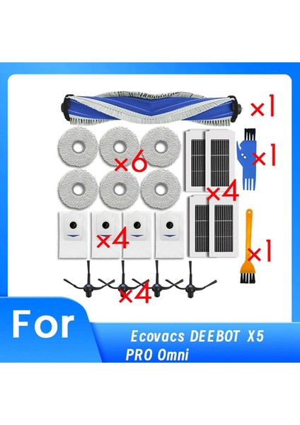 X5 Pro Omni Robot Süpürge Silindiri Yan Fırça Hepa Filtre Paspas Pedi Toz Torbası Için Yedek Parçalar (Yurt Dışından) fiyatları