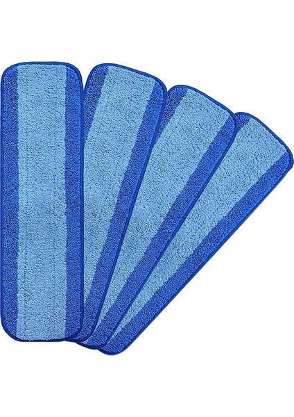 4 Adet Mikrofiber Temizleme Pedi, Paspas, Swifter Yeniden Kullanılabilir Pedler ve Parke Zemin Yedek Temizleme Başlığı ile Uyumlu (Yurt Dışından)