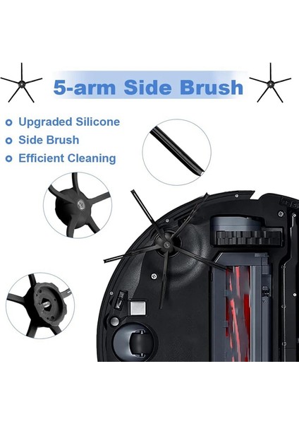 S7 Maxv Ultra / S7 Pro Ultra Elektrikli Süpürge Ana Yan Fırça Paspas Bezi Hepa Filtre Toz Torbaları Aksesuarları (Yurt Dışından) modelleri