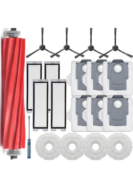 Elektrikli Süpürgeler Için Ana Fırça, Paspas Pedi, Yan Fırçalar, Hepa Filtre ve Elektrikli Süpürge Torbası Dahil Aksesuar Seti (Yurt Dışından) fiyatları