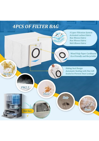 T20 Omni / T20E Omni Robot Süpürge Aksesuarları Ana Yan Fırça Hepa Filtreler Paspas Torbaları (Yurt Dışından) indirimleri