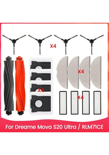 S20 Ultra / RLM71CE Yedek Parçaları Ana Yan Fırça Hepa Filtreleri Paspas Pedleri Toz Torbaları Aksesuarlar (Yurt Dışından) fiyatları