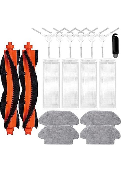 Robot Süpürge S12 ve Vakum Mop 2s Robot Süpürge Için Ana Yan Fırçalar Filtreler Paspas Mendilleri (Yurt Dışından)