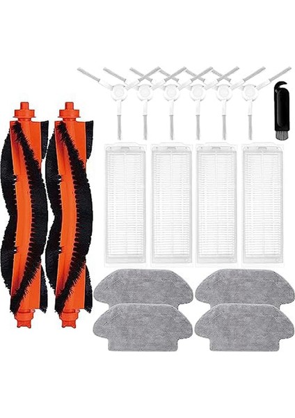 Robot Süpürge S12 ve Vakum Mop 2s Robot Süpürge Için Ana Yan Fırçalar Filtreler Paspas Mendilleri (Yurt Dışından) fiyatları