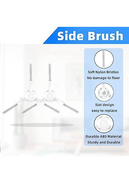 Robot Süpürge S12 ve Vakum Mop 2s Robot Süpürge Için Ana Yan Fırçalar Filtreler Paspas Mendilleri (Yurt Dışından) modelleri