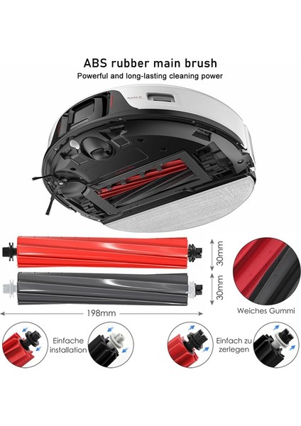 S8 / S8 Pro / G20 Uıtra Yedek Parçaları Ana Yan Fırça Hepa Filtreleri Paspas Bezi Toz Torbaları Aksesuarlar (Yurt Dışından) indirimleri