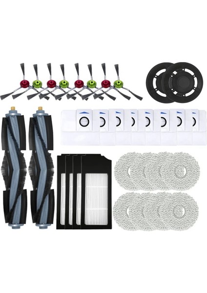 T10 / X1 Omnı / Turbo Aksesuarları Robot Süpürge Parçaları Paspas Toz Torbası Hepa Filtre Ana Yan Fırça (Yurt Dışından)