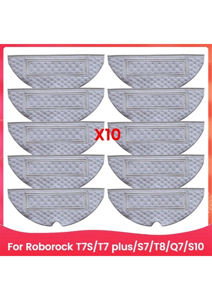 T7S T7 Plus S7 T8 S10 Robot Süpürge Aksesuarları Yedek Parçaları Için 10 Adet Tek Kullanımlık Paspas Bezi Seti (Yurt Dışından) fiyatları