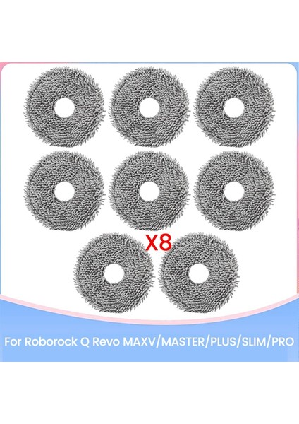 Qrevo Maxv/master/plus/slim/pro Elektrikli Süpürge Parçaları Için 8 Adet Mikrofiber Paspas Bezi (Yurt Dışından) fiyatları