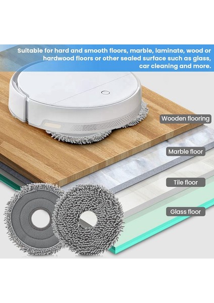 Qrevo Maxv/master/plus/slim/pro Elektrikli Süpürge Parçaları Için 8 Adet Mikrofiber Paspas Bezi (Yurt Dışından) modelleri