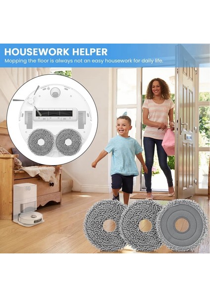 Qrevo Maxv/master/plus/slim/pro Elektrikli Süpürge Parçaları Için 8 Adet Mikrofiber Paspas Bezi (Yurt Dışından) fırsatları