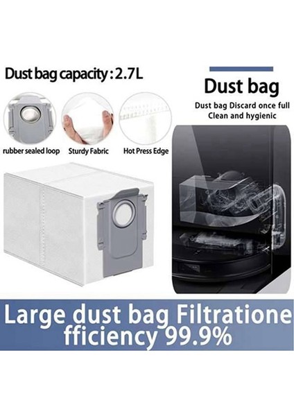 S9 Maxv Ultra Yedek Parça Fırça Hepa Filtre Toz Torbası Paspas Bezi Verimli Ev Temizlik Aksesuarları (Yurt Dışından) fırsatları