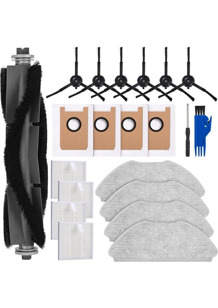 T20 Robot Süpürge Ana Yan Fırça Hepa Filtreleri Paspas Bezi Toz Torbaları Yedek Parçaları (Yurt Dışından) fiyatları