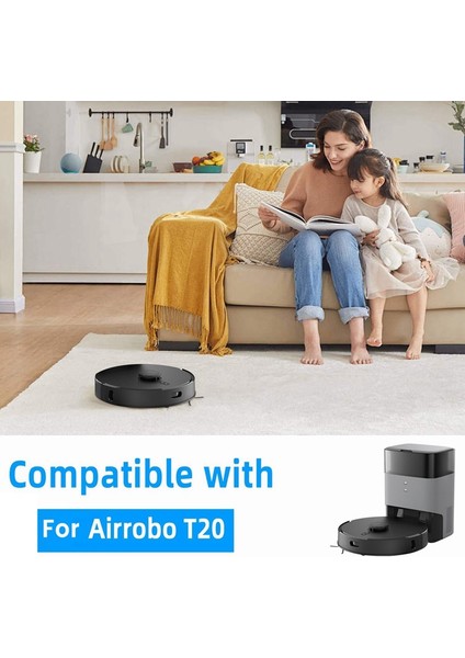 T20 Robot Süpürge Ana Yan Fırça Hepa Filtreleri Paspas Bezi Toz Torbaları Yedek Parçaları (Yurt Dışından) modelleri