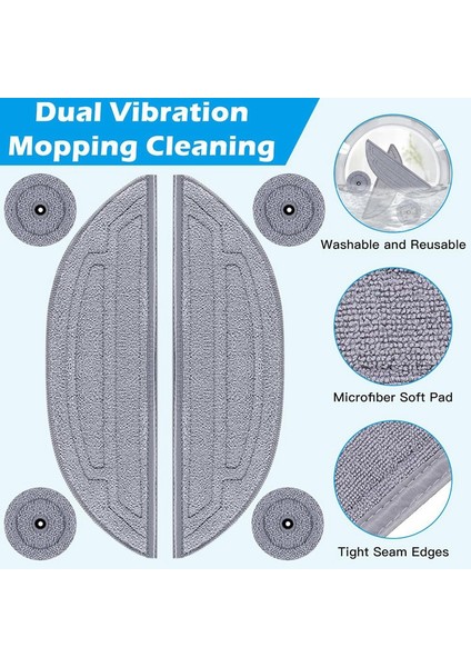 S8 Maxv Ultra Robot Süpürge Aksesuar Seti Ana Yan Fırça Hepa Filtre Paspas Bezi Toz Torbaları (Yurt Dışından) indirimleri