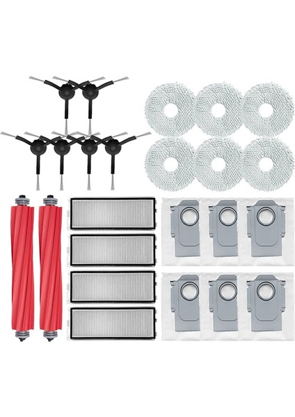 Qrevo S, Qrevo Pro, Qrevo Maxv Robot Süpürge Ana Yan Fırça Hepa Filtre Paspas Pedi Bez Toz Torbası Aksesuarları (Yurt Dışından) modelleri