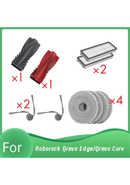 Qrevo Edge/qrevo Curv Elektrikli Süpürge Yedek Parça Seti Için 10 Adet Temizleyici Parça Değişimi (Yurt Dışından)
