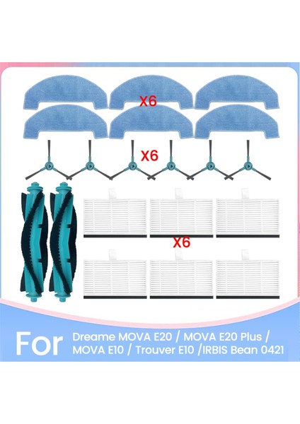 E20 / E20 Plus / E10 / Trouver E10 Için Irbıs Bean 0421 Yedek Parça Fırça Filtre Paspas Bezi (Yurt Dışından)