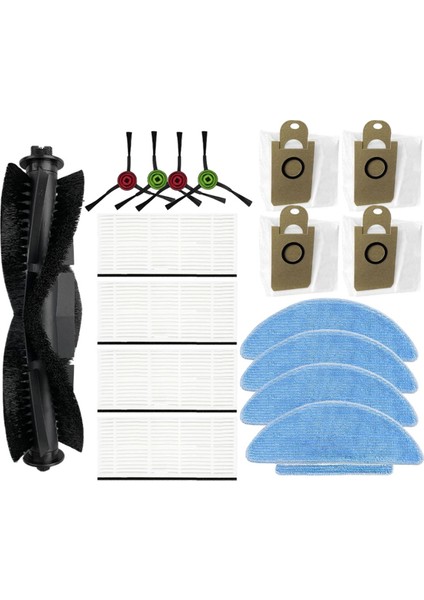 T10S / I8 Yedek Ana Yan Fırça Hepa Filtre Paspas Pedi Toz Torbaları Yedek Parça Aksesuarları (Yurt Dışından)