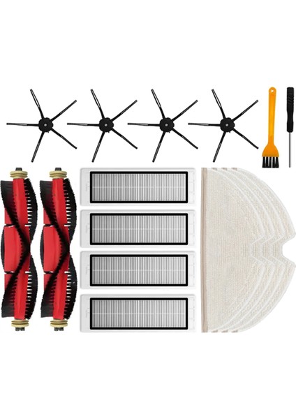 S5 Max S50 S55 S5 S6 S6 Maxv S6 Pure E4 E5 Robot Süpürge Yedek Parçaları Ana Yan Fırça Filtresi Paspas Pedleri (Yurt Dışından)