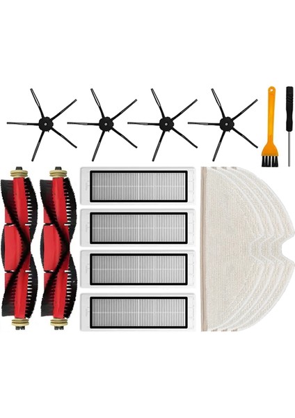 S5 Max S50 S55 S5 S6 S6 Maxv S6 Pure E4 E5 Robot Süpürge Yedek Parçaları Ana Yan Fırça Filtresi Paspas Pedleri (Yurt Dışından) fiyatları